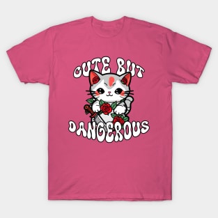 Cute But Dangerous Funny Cat T-Shirt